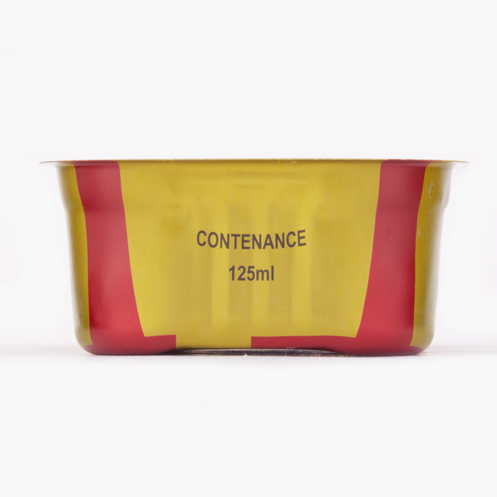 F311 colored cone tin can