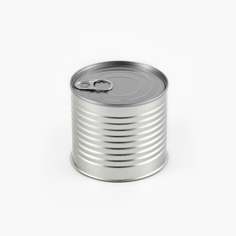 #875 Iron Round Three-Piece Tin Can | Connie